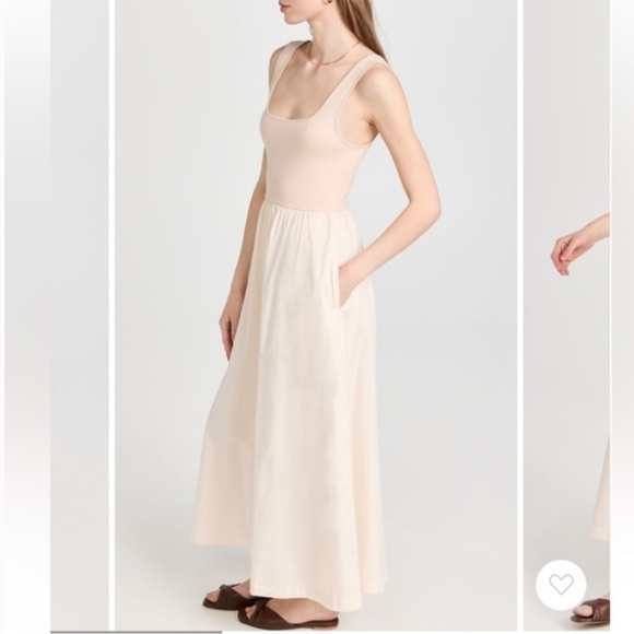 Monrow Stretch Poplin Mix Tank Dress - Picture 3 of 12